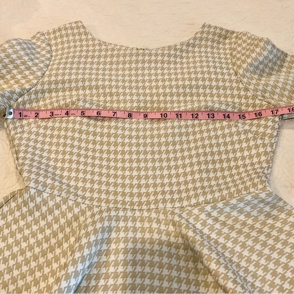 COPY - Houndstooth Peplum Blouse - Picture 6 of 11